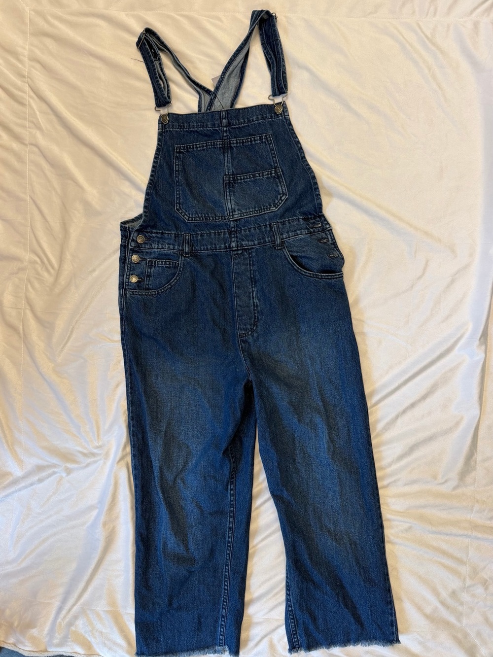 We The Free Dark Blue Denim Relaxed Women’s Overalls